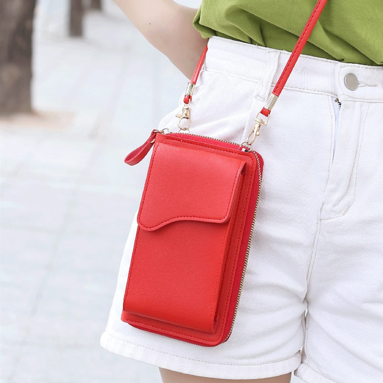 Accordion Wallet Zip - Shoulder Purse Women's Small Crossbody Shoulder