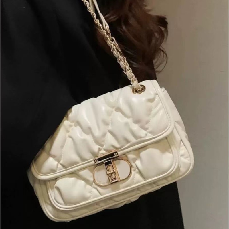Elegant Pleated Chain Handbag  - Quiet Luxury Bags Crossbody 评论和价格