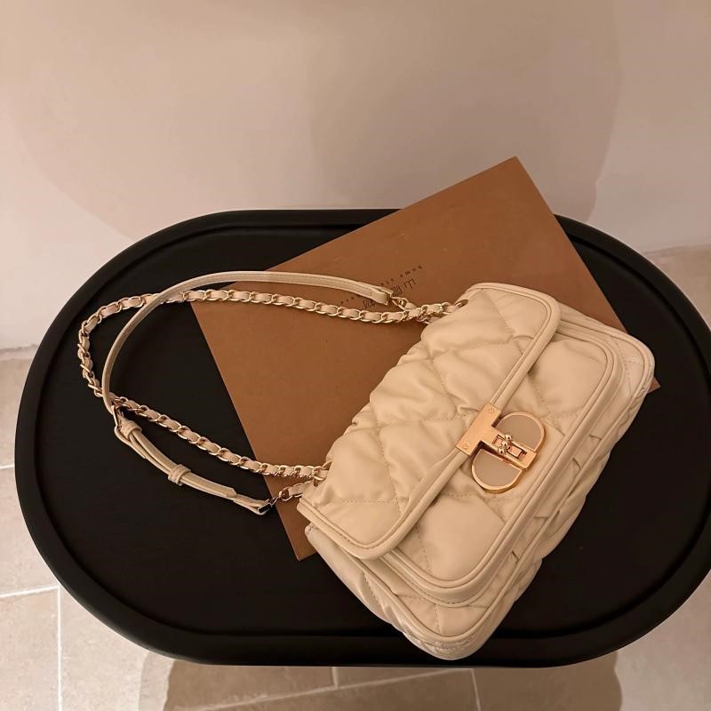 Elegant Pleated Chain Handbag  - Quiet Luxury Bags Crossbody 评论和价格