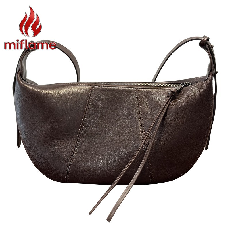 Genuine Leather Hobo Bag for W - Quiet Luxury Bags Crossbody 评论和价格