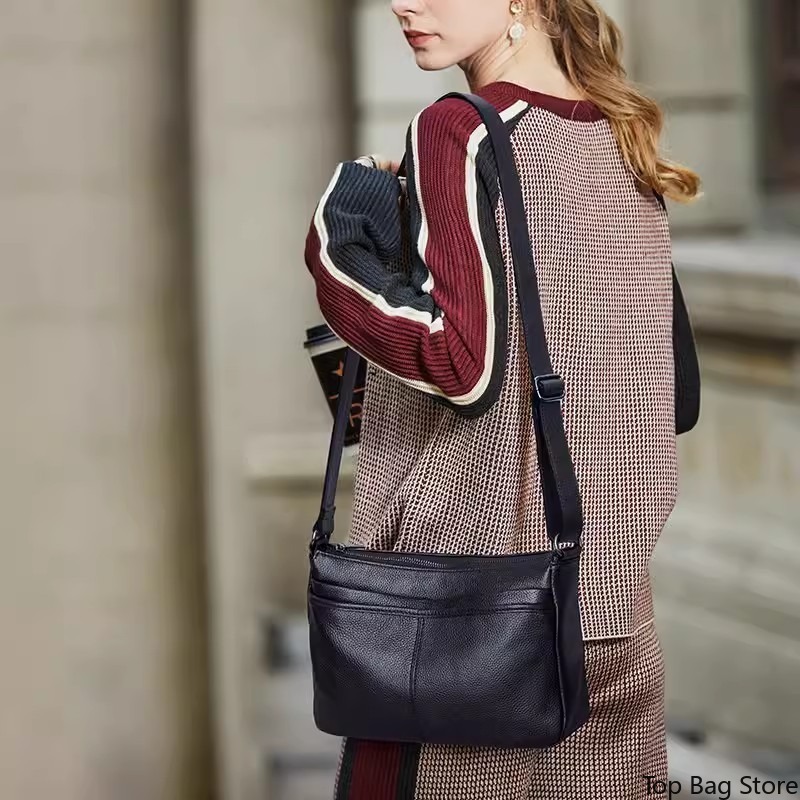 Genuine Leather Hobo Bag for W - Quiet Luxury Bags Crossbody 评论和价格