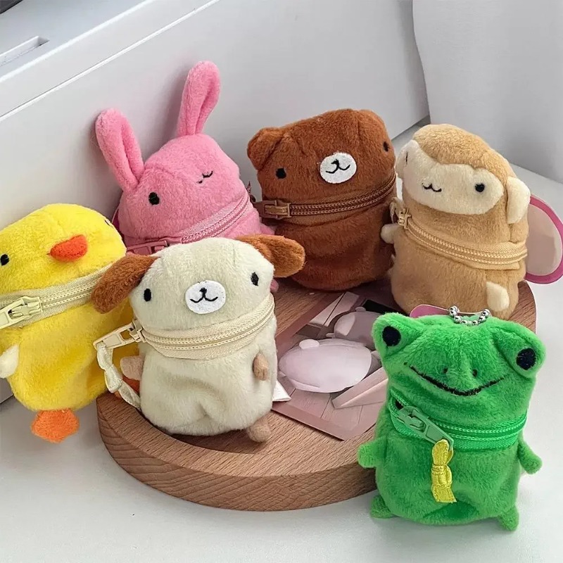 Cute Pink Fluffy Rabbit Coin P - Accordion Wallet Zip 评论和价格