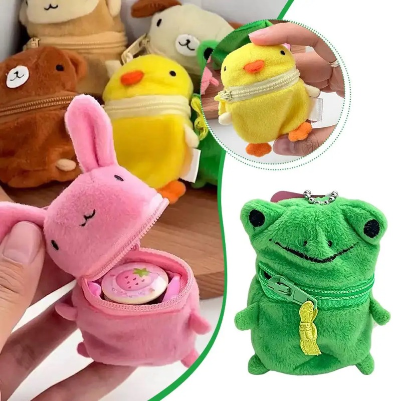 Cute Pink Fluffy Rabbit Coin P - Accordion Wallet Zip 评论和价格