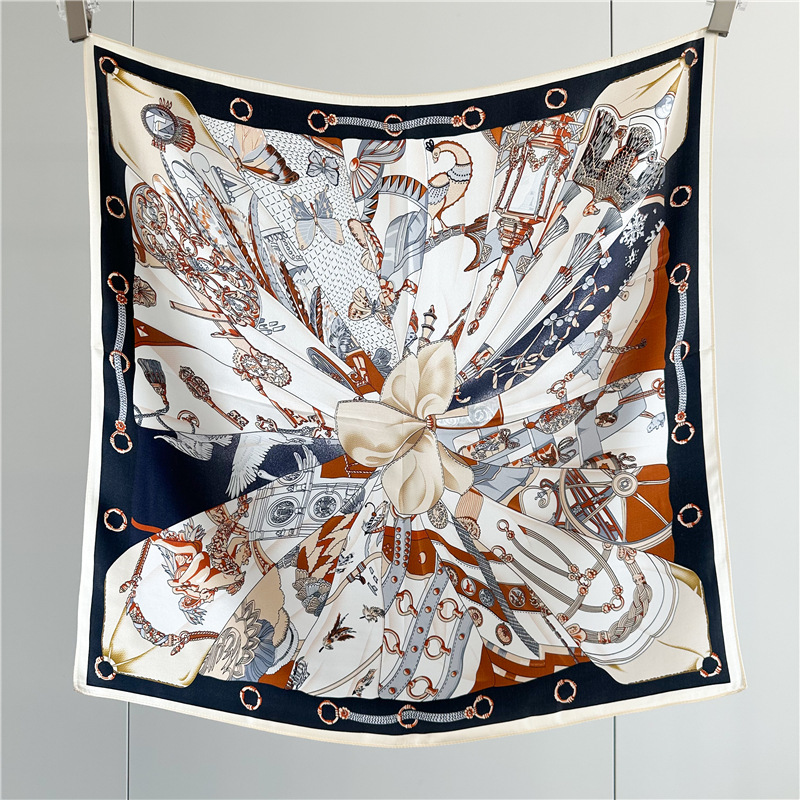Summer Silk Scarf Women Soft S - Luxury Bags For Summer 评论和价格