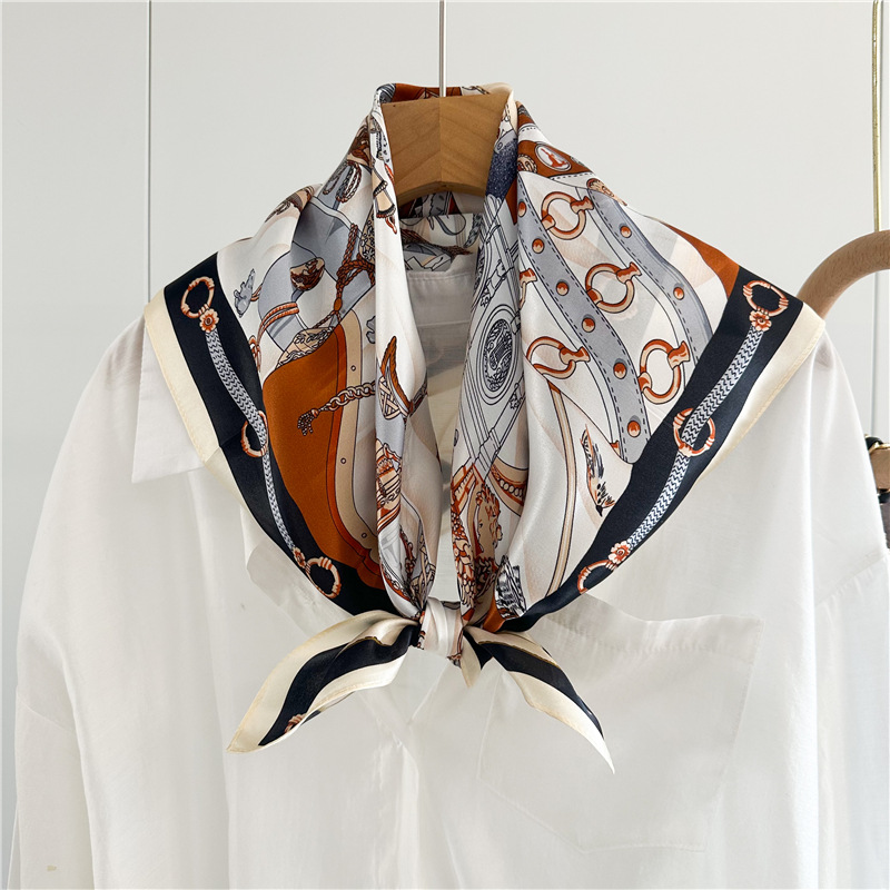 Summer Silk Scarf Women Soft S - Luxury Bags For Summer 评论和价格