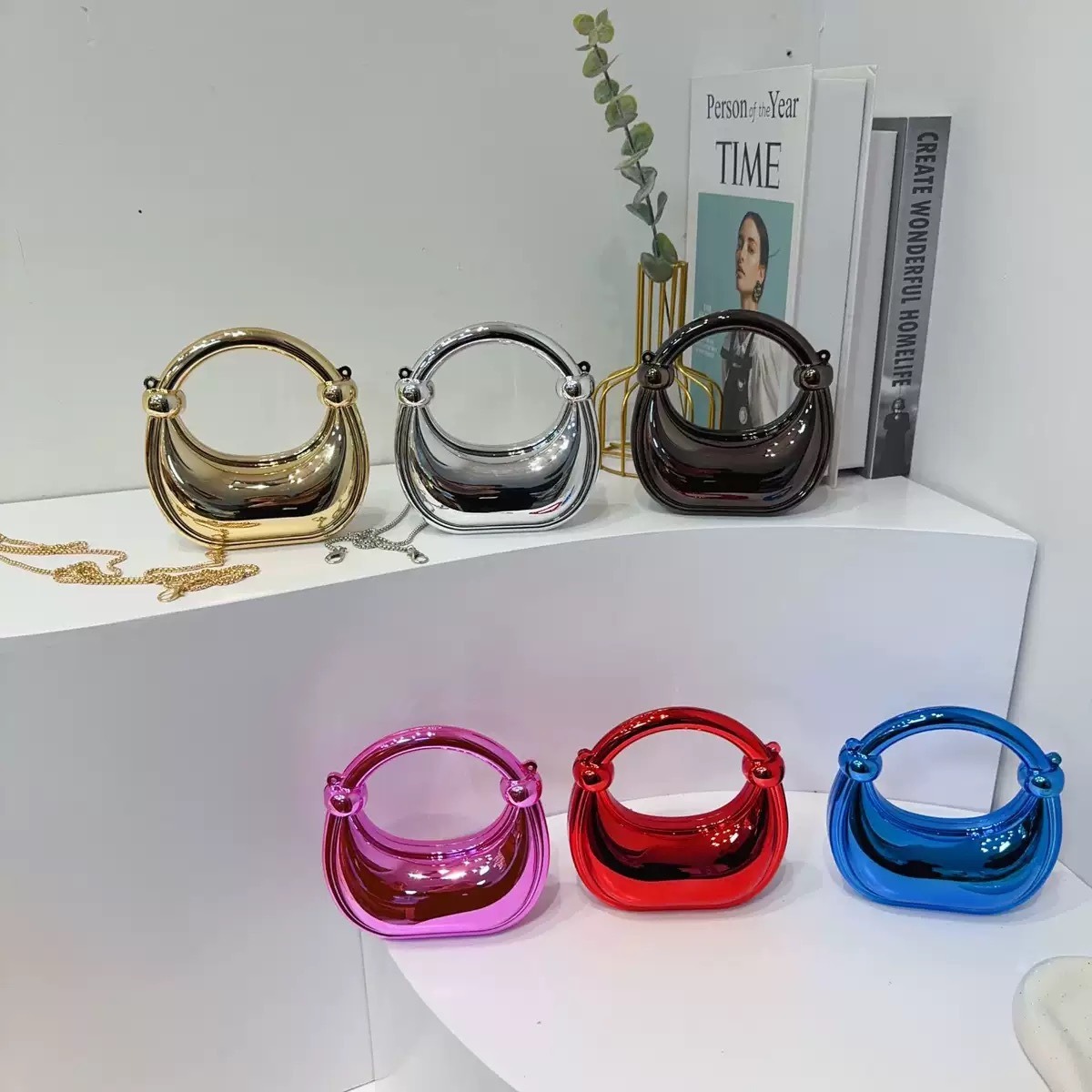 Mini Golden Evening Bag Purses - Luxury Bags For Women 评论和价格