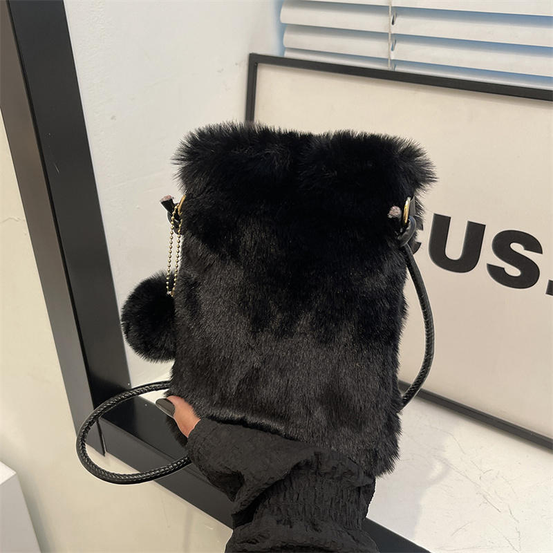 Plush Phone Bag Autumn and Win - Accordion Wallet Zip 评论和价格