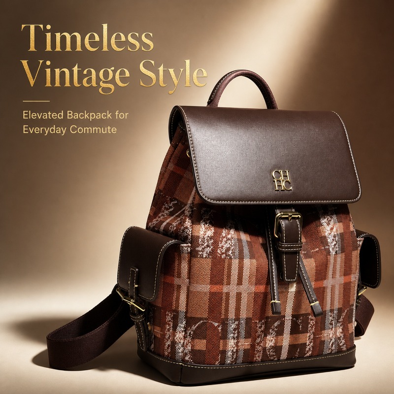 CHHC Fashion Color Block Backp - Luxury Bags For Women 评论和价格